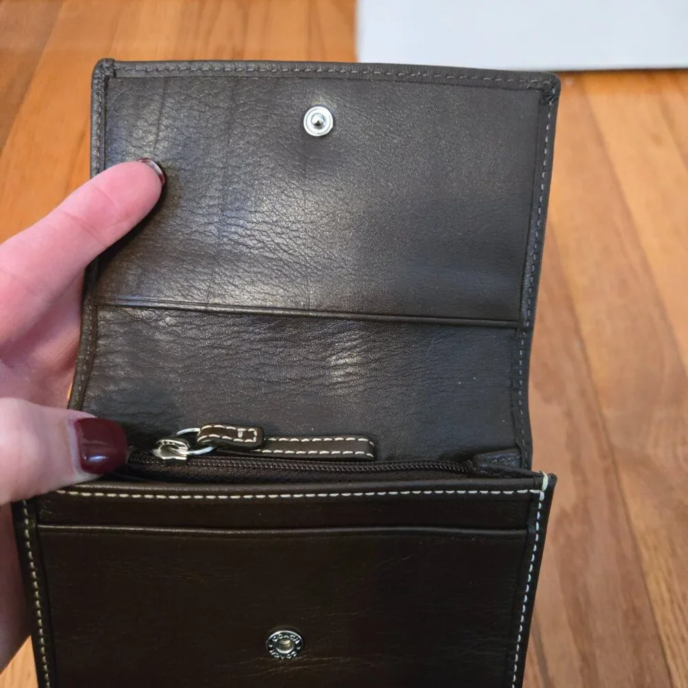 Coach Brown Wallet with keyring